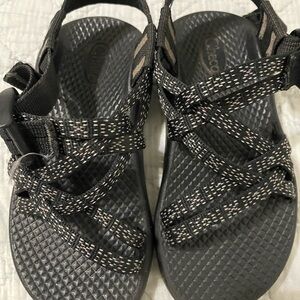 Chaco Black and Gray Adjustable Sandals